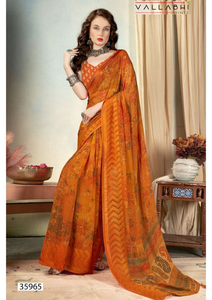 Ratnavali Vol 7 Vallabhi Prints Georgette Sarees Supplier India