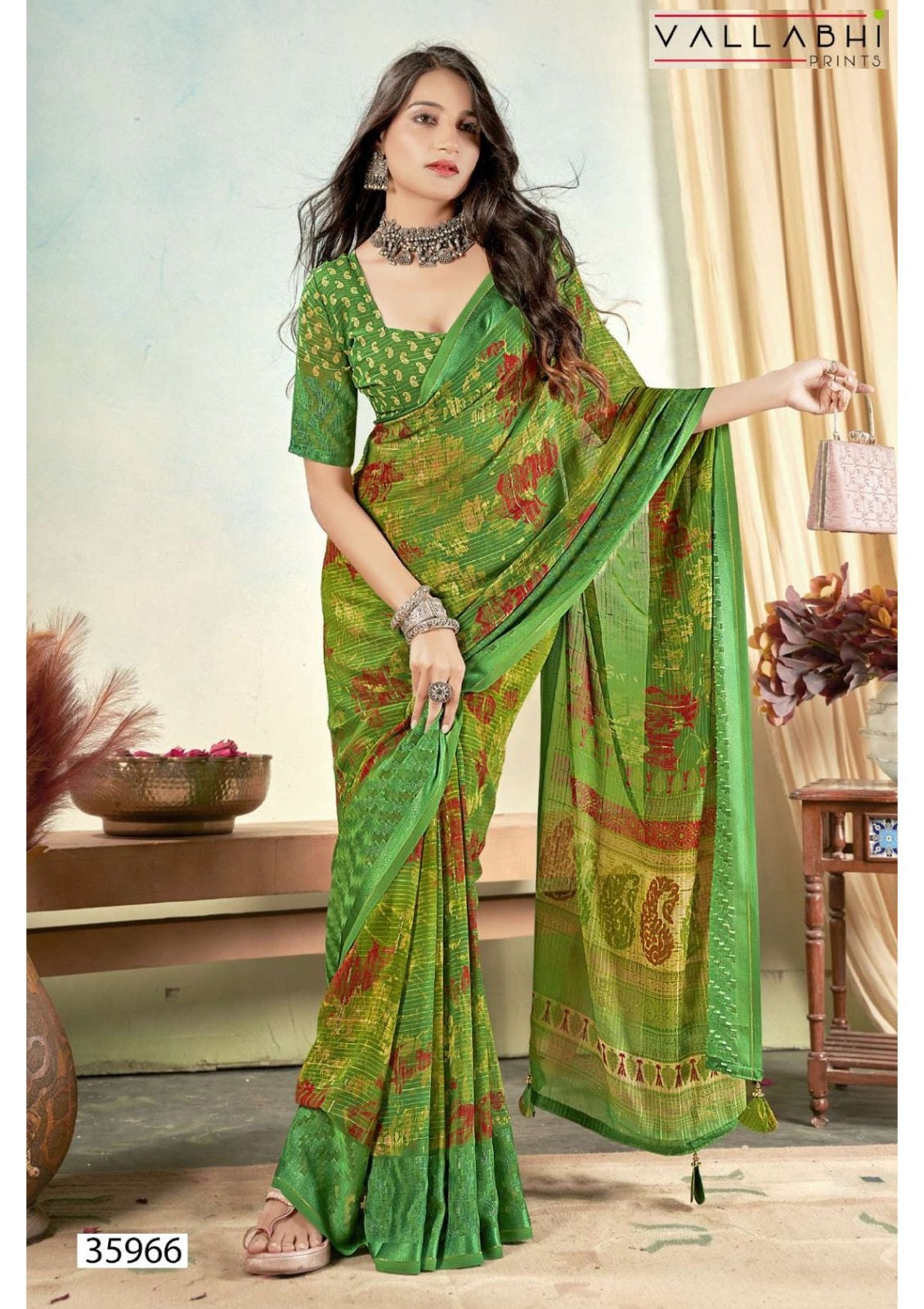 Ratnavali Vol 7 Vallabhi Prints Georgette Sarees Supplier India