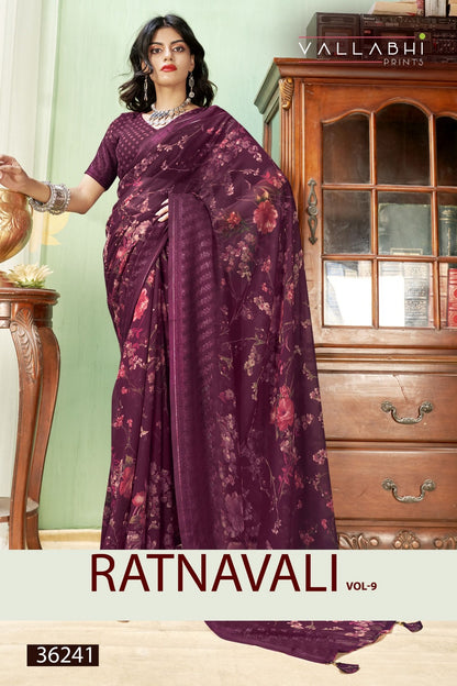 Ratnavali Vol 9 Vallabhi Prints Georgette Sarees Supplier