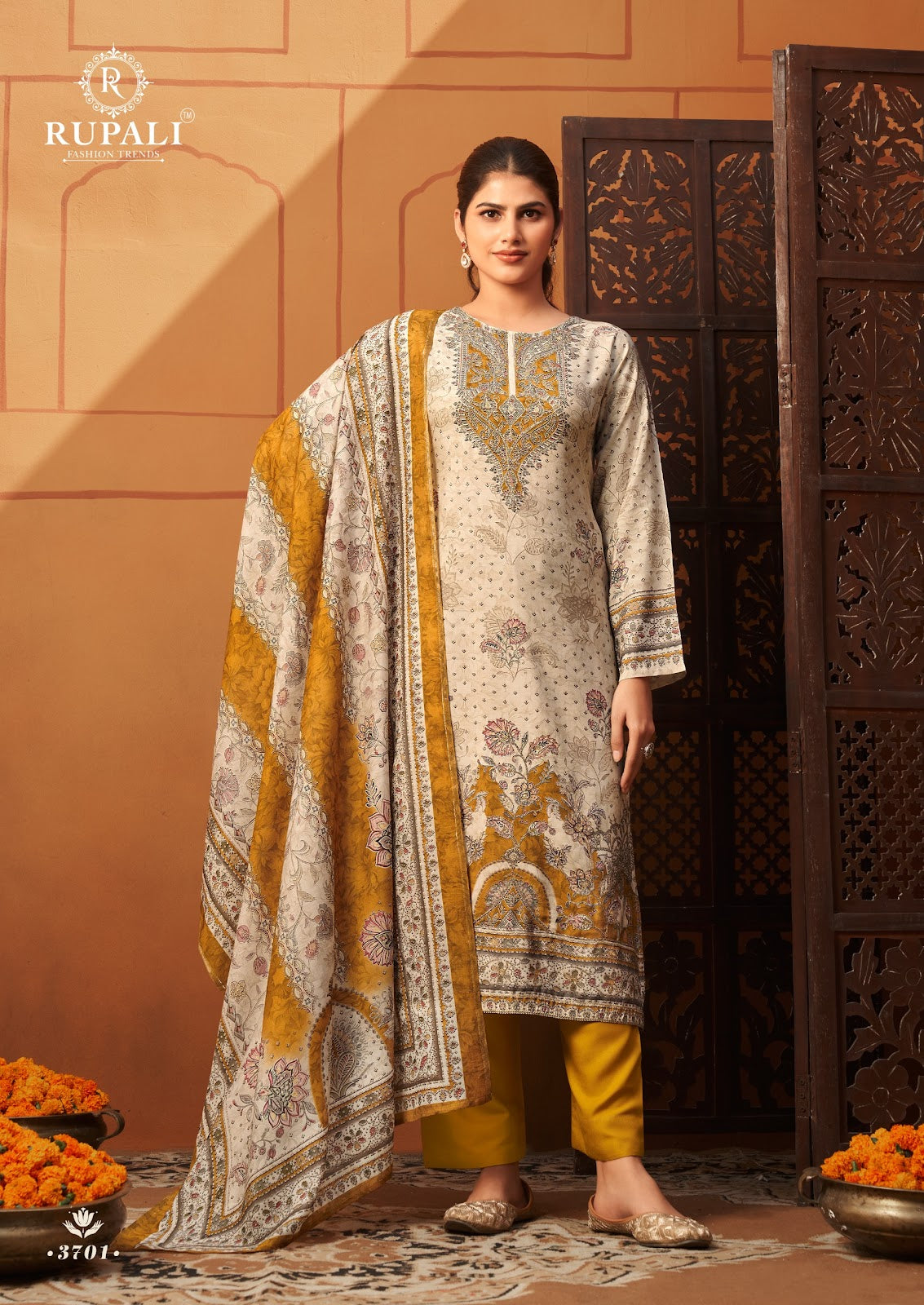 Raveena Vol 2 Rupali Pure Viscose Muslin Karachi Salwar Suits Wholesale Price
