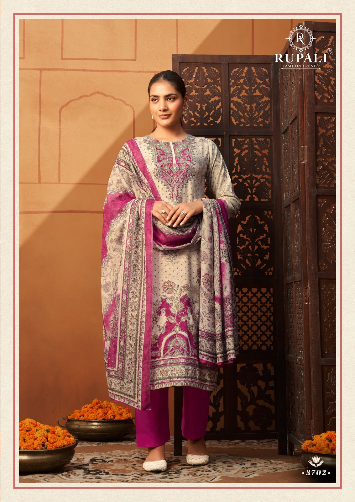 Raveena Vol 2 Rupali Pure Viscose Muslin Karachi Salwar Suits Wholesale Price