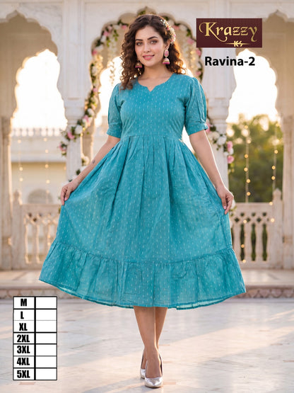 Ravina Kanha Anarkali Kurtis Wholesale Price