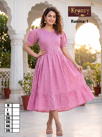 Ravina Kanha Anarkali Kurtis Wholesale Price