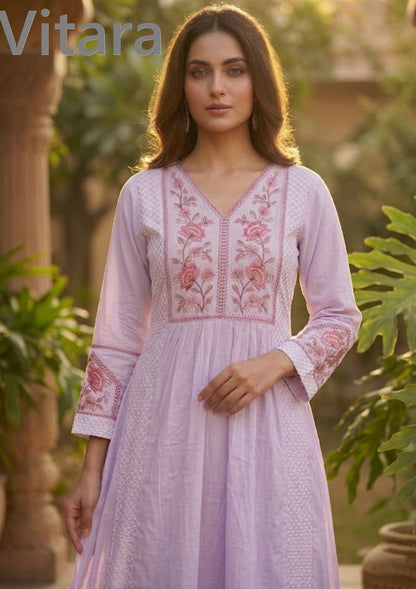 Ravina Vitara Cambric Readymade Cotton Pant Suits Wholesale Price