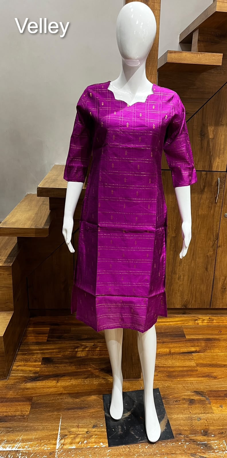 Raw Silk 2109 Velley Knee Length Kurtis Manufacturer