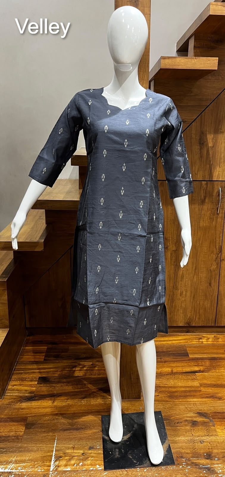 Raw Silk 2109 Velley Knee Length Kurtis Manufacturer