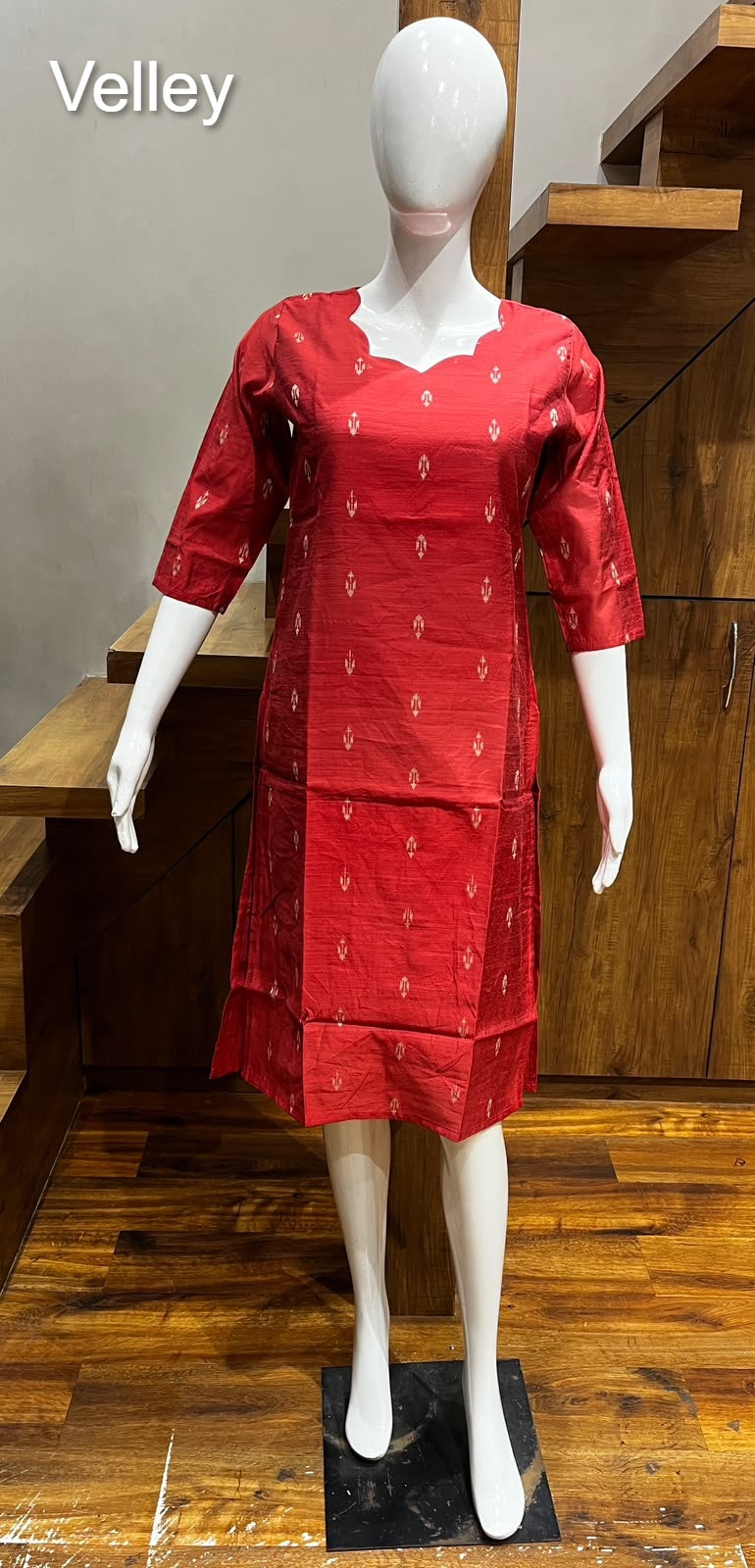 Raw Silk 2109 Velley Knee Length Kurtis Manufacturer