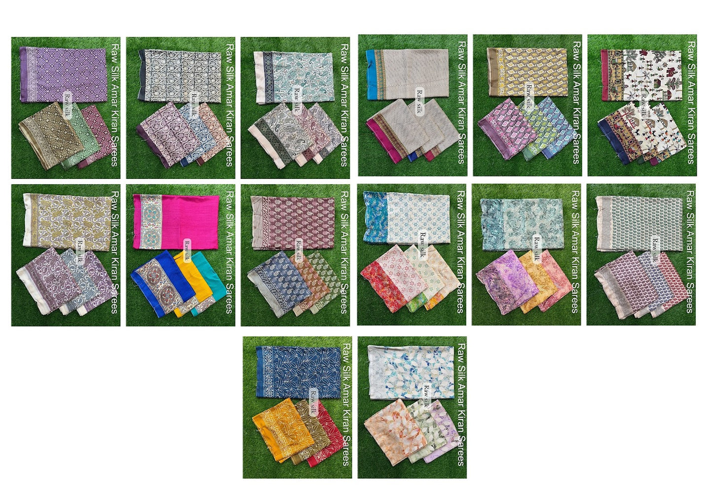 Raw Silk Amar Kiran Sarees Wholesale Rate