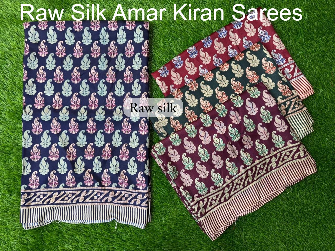 Raw Silk Amar Kiran Sarees Wholesale Rate