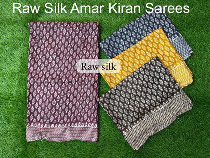 Raw Silk Amar Kiran Sarees Wholesale Rate