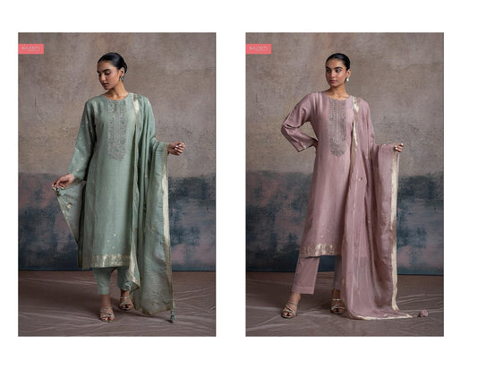 Rawai Naariti Linen Pant Style Suits Supplier India