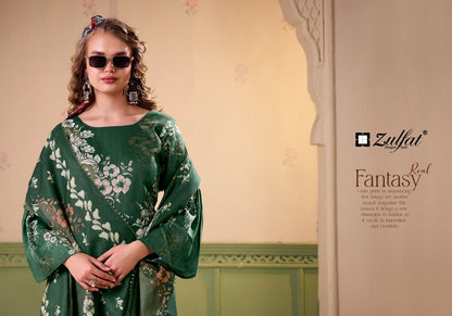 Rawiya Zulfat Designer Jaam Cotton Karachi Salwar Suits Supplier Ahmedabad