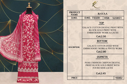 Rayaa Rakhi Fashion Cotton Salwar Suits Supplier Ahmedabad