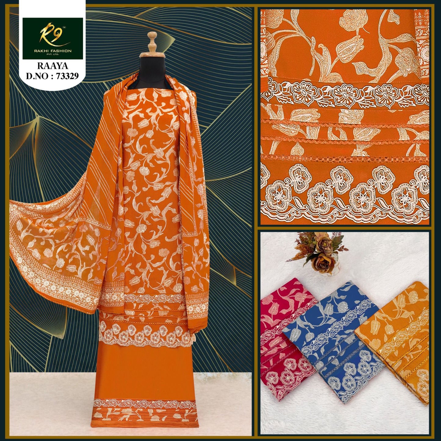 Rayaa Rakhi Fashion Cotton Salwar Suits Supplier Ahmedabad