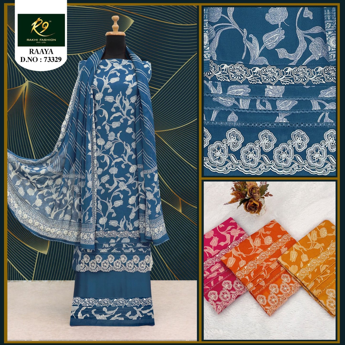 Rayaa Rakhi Fashion Cotton Salwar Suits Supplier Ahmedabad