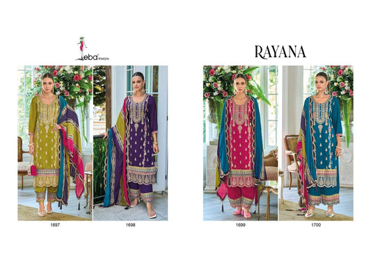 Rayana Eba Lifestyle Chinon Readymade Suits Supplier India