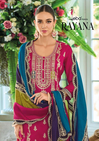 Rayana Eba Lifestyle Chinon Readymade Suits Supplier India