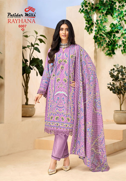 Rayhana Vol 2 Patidar Mills Cotton Karachi Salwar Suits Supplier