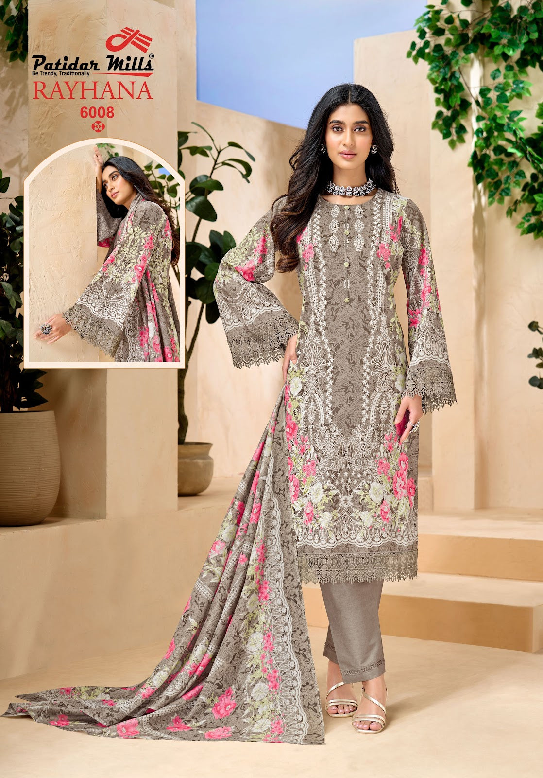 Rayhana Vol 2 Patidar Mills Cotton Karachi Salwar Suits Supplier