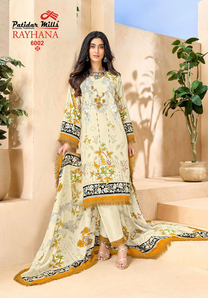 Rayhana Vol 2 Patidar Mills Cotton Karachi Salwar Suits Supplier