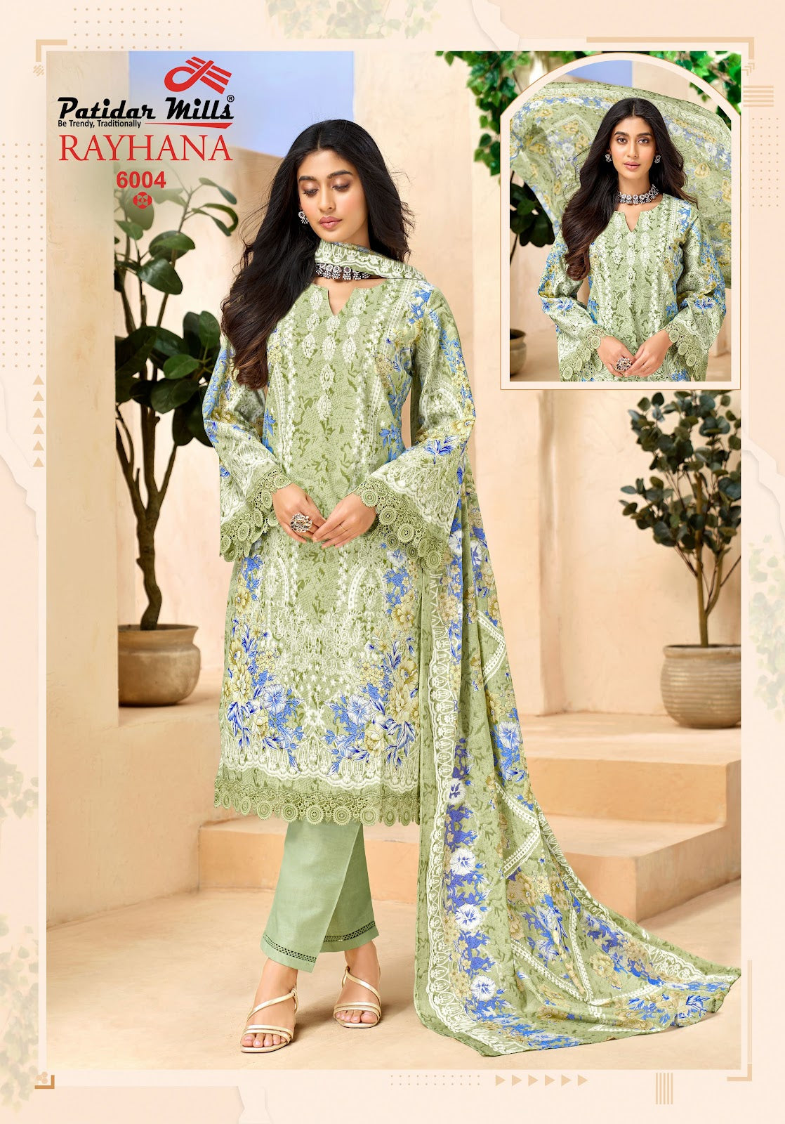 Rayhana Vol 2 Patidar Mills Cotton Karachi Salwar Suits Supplier