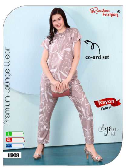 Rayon 010125 Ruchee Fashion Co Ord Set Wholesaler India