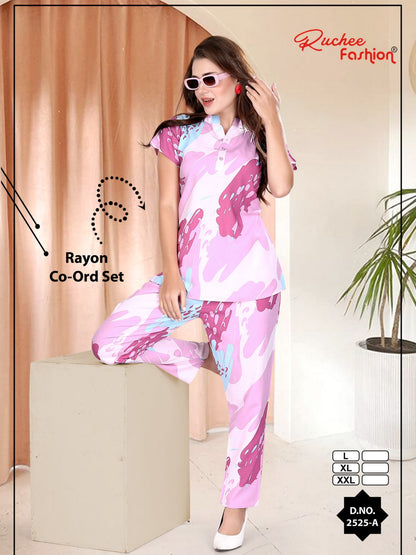 Rayon 010125 Ruchee Fashion Co Ord Set Wholesaler India