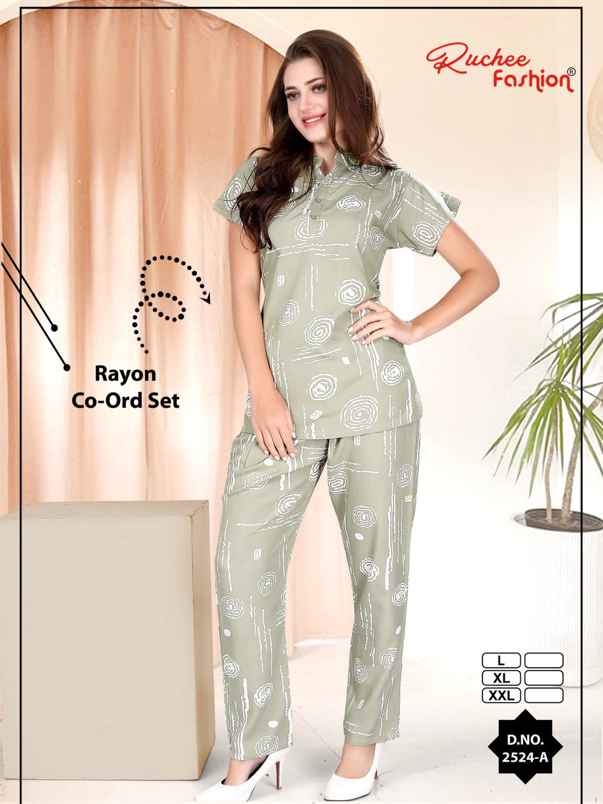 Rayon 010125 Ruchee Fashion Co Ord Set Wholesaler India