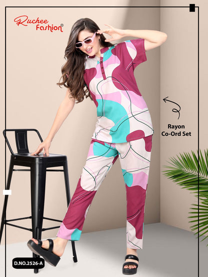 Rayon 010125 Ruchee Fashion Co Ord Set Wholesaler India