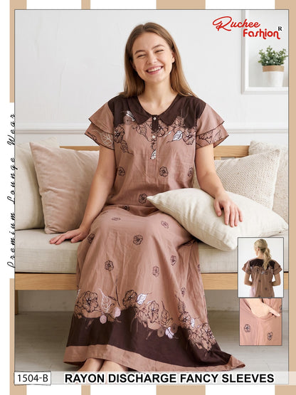 Rayon 070726 Ruchee Fashion Night Gowns Exporter
