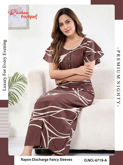 Rayon 070726 Ruchee Fashion Night Gowns Exporter