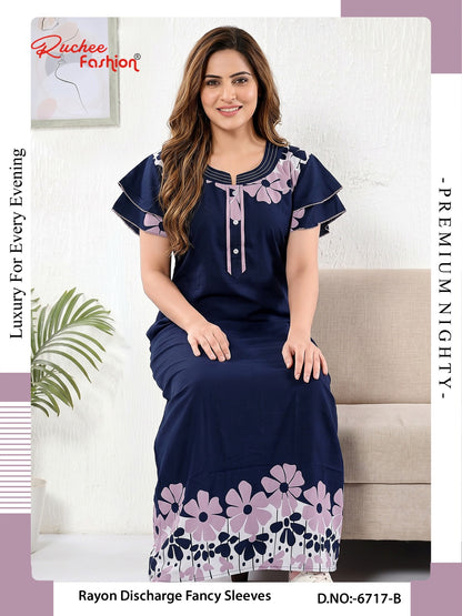 Rayon 070726 Ruchee Fashion Night Gowns Exporter