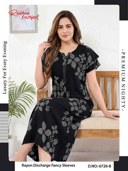 Rayon 070726 Ruchee Fashion Night Gowns Exporter