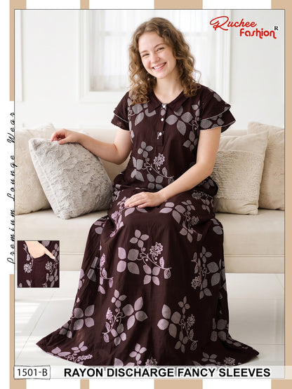 Rayon 070726 Ruchee Fashion Night Gowns Exporter