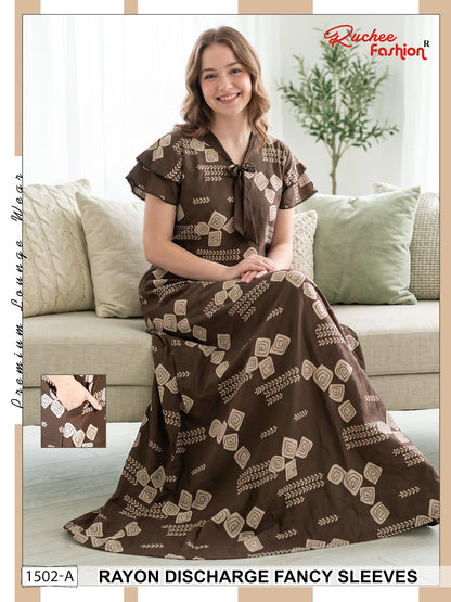 Rayon 070726 Ruchee Fashion Night Gowns Exporter