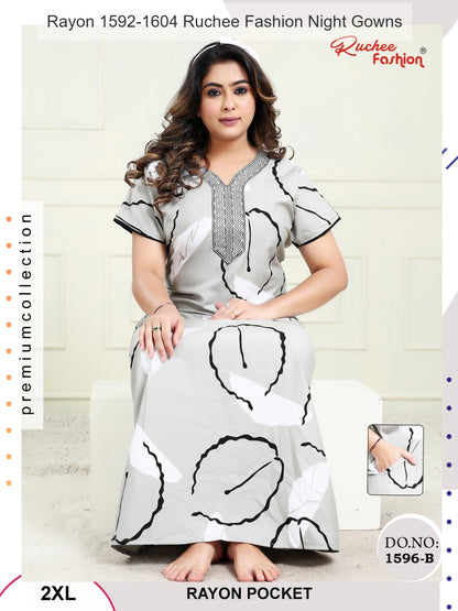 Rayon 1592-1604 Ruchee Fashion Night Gowns Manufacturer