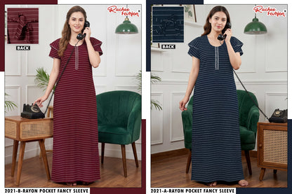 Rayon 160726 Ruchee Fashion Night Gowns Manufacturer India