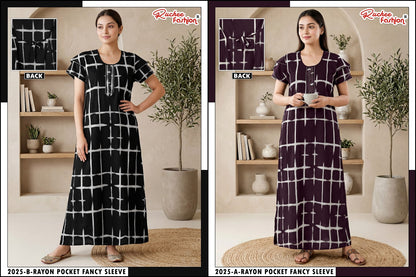 Rayon 160726 Ruchee Fashion Night Gowns Manufacturer India