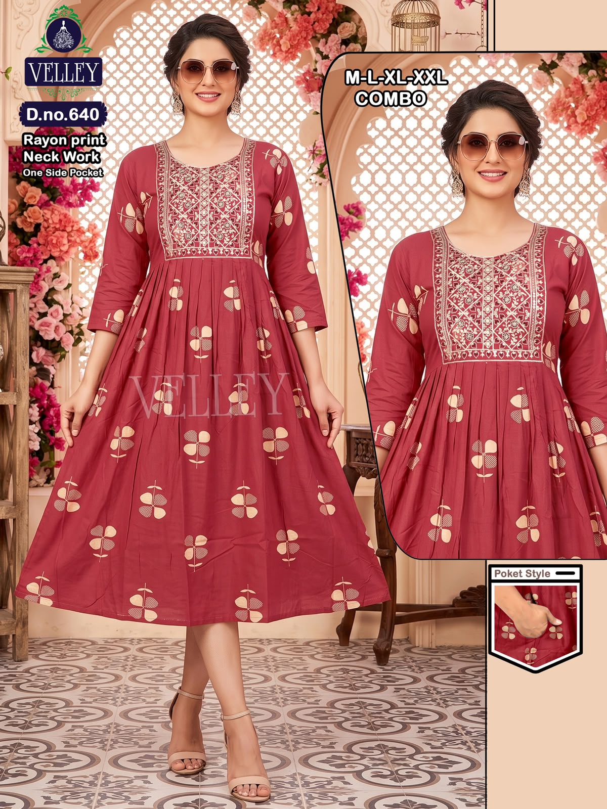 Rayon 2508 Velley Anarkali Kurtis Supplier Gujarat