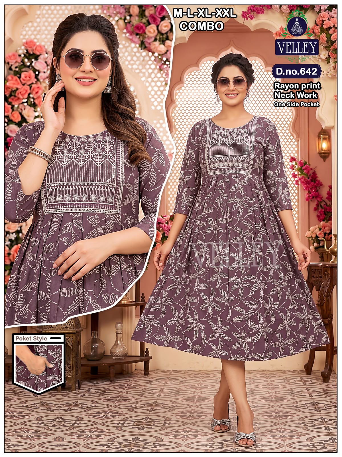 Rayon 2508 Velley Anarkali Kurtis Supplier Gujarat