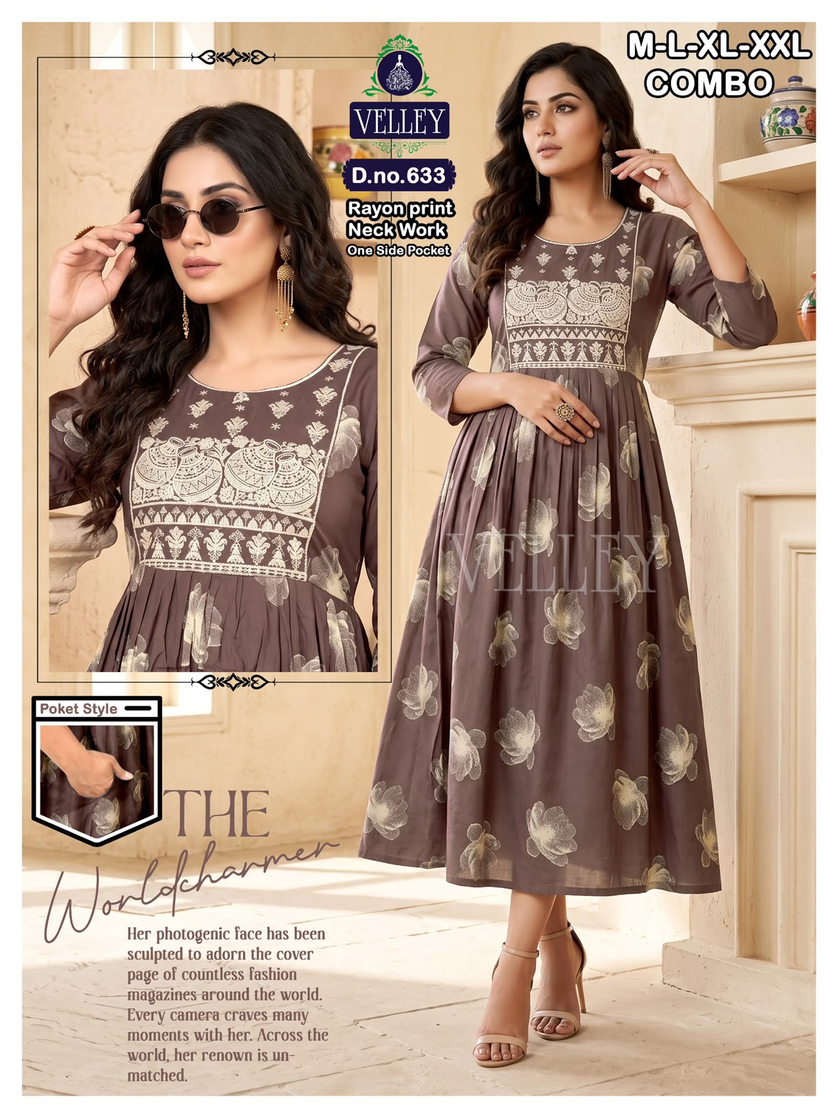 Rayon 2508 Velley Anarkali Kurtis Supplier Gujarat