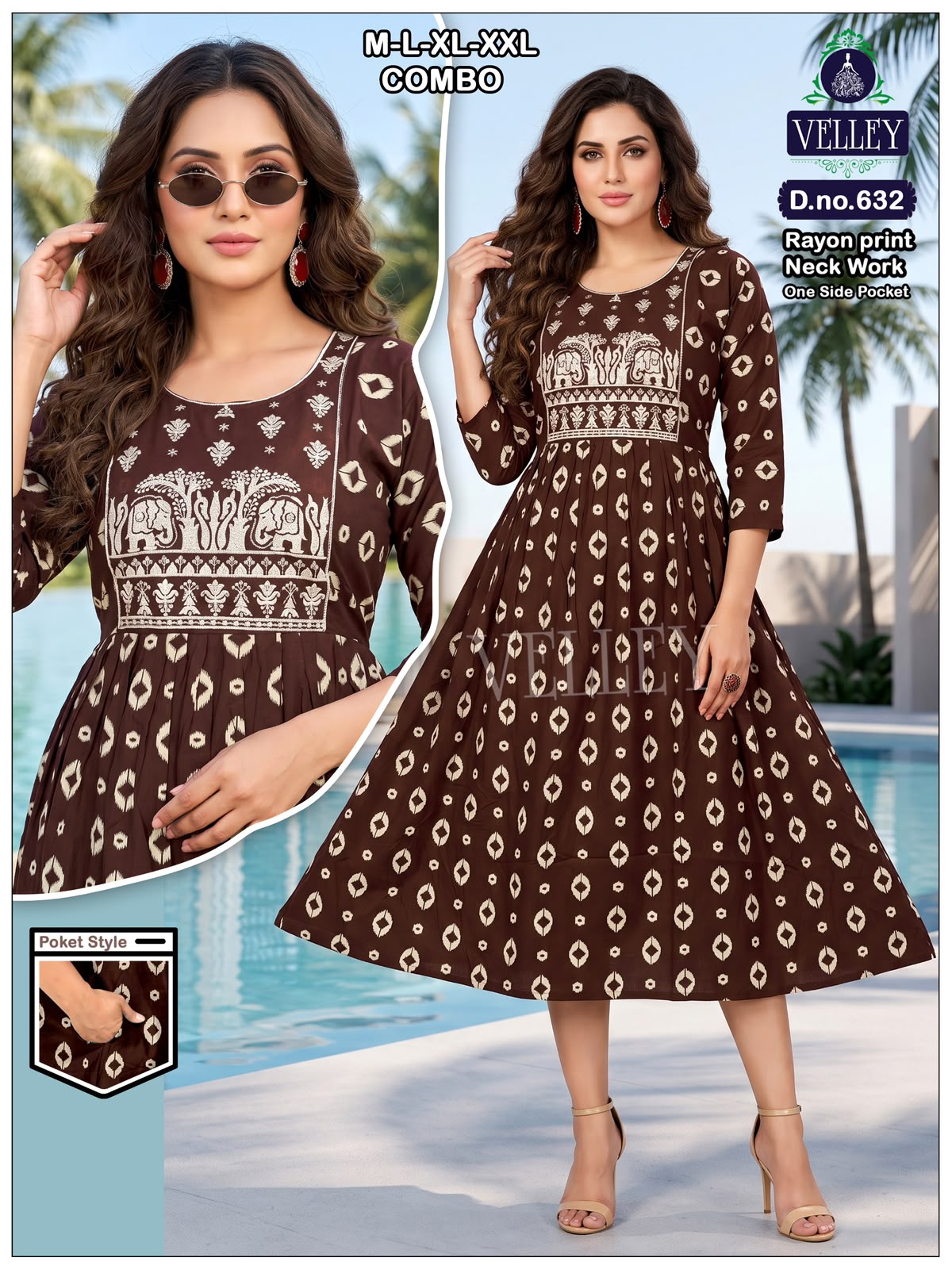 Rayon 2508 Velley Anarkali Kurtis Supplier Gujarat