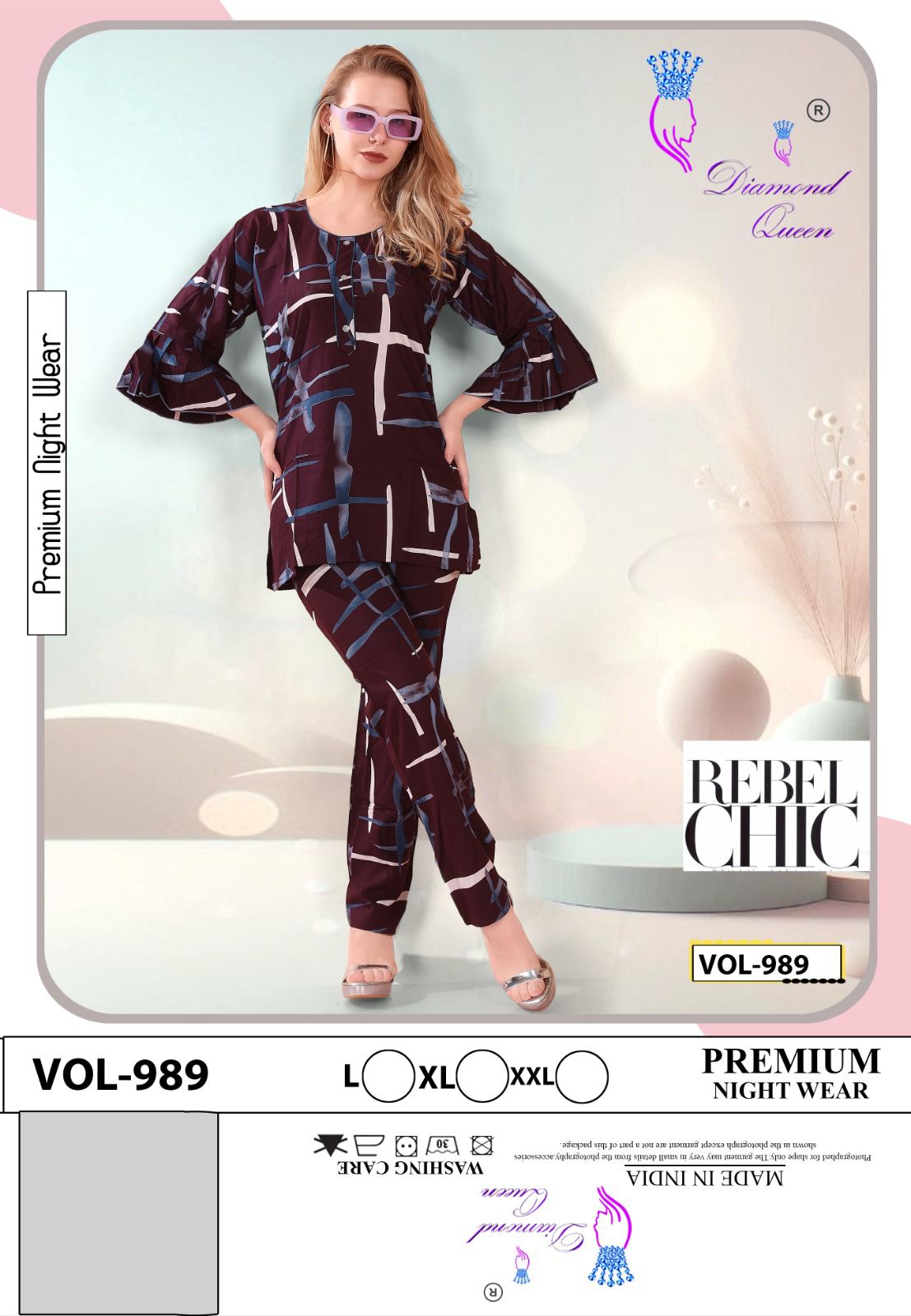 Rayon 2509 Diamond Queen Co Ord Set Exporter India