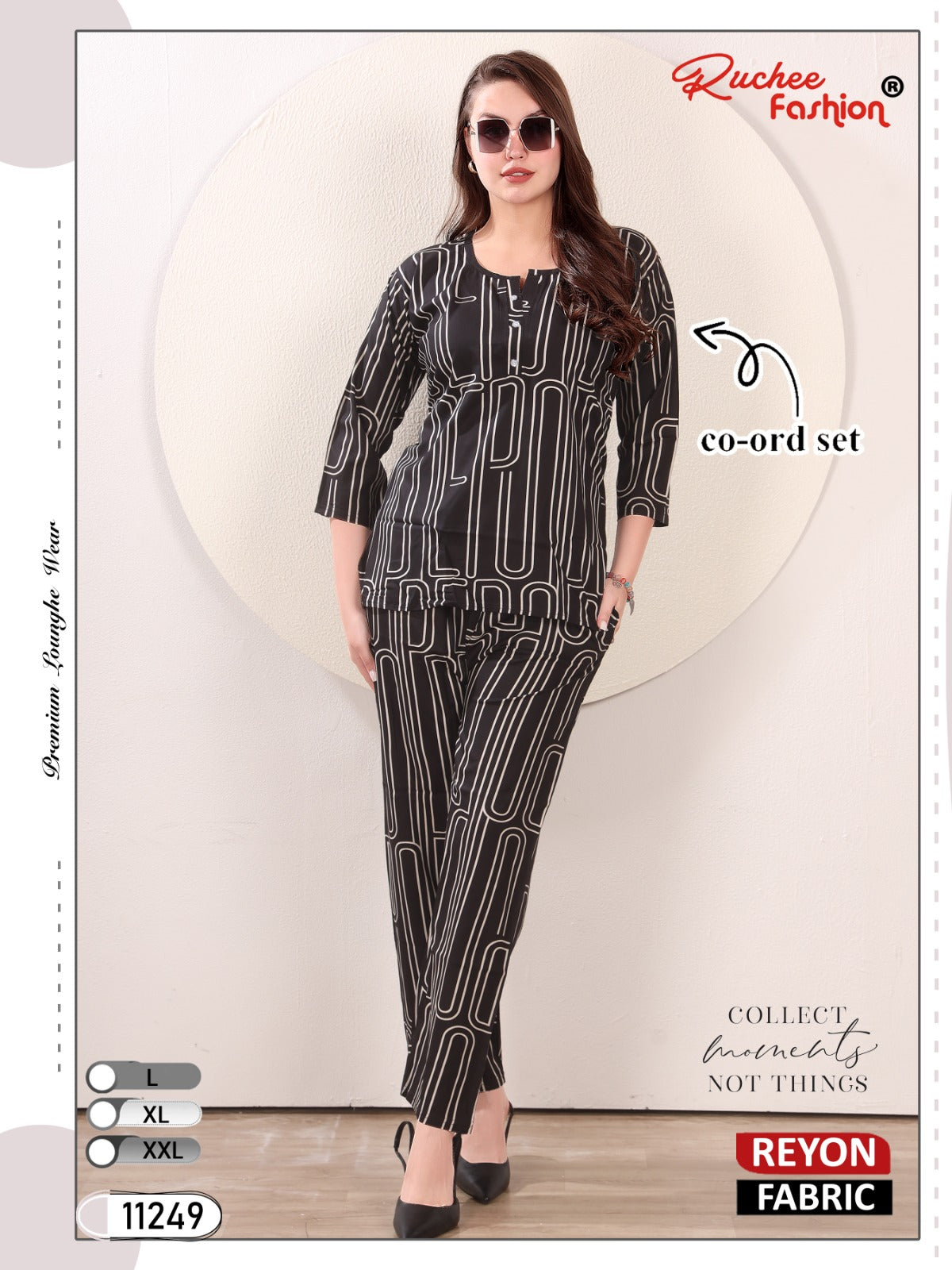Rayon 300125 Ruchee Fashion Co Ord Set Exporter Ahmedabad