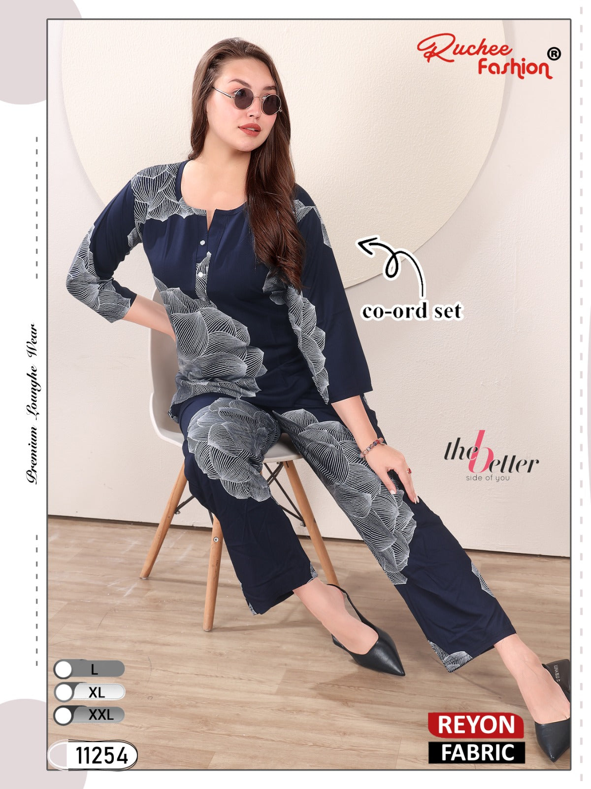 Rayon 300125 Ruchee Fashion Co Ord Set Exporter Ahmedabad