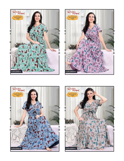 Rayon Ghagri Ruchee Fashion Night Gowns Wholesale Price