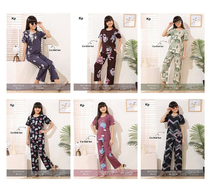 Rayon Kp Girls Co Ord Set Supplier India