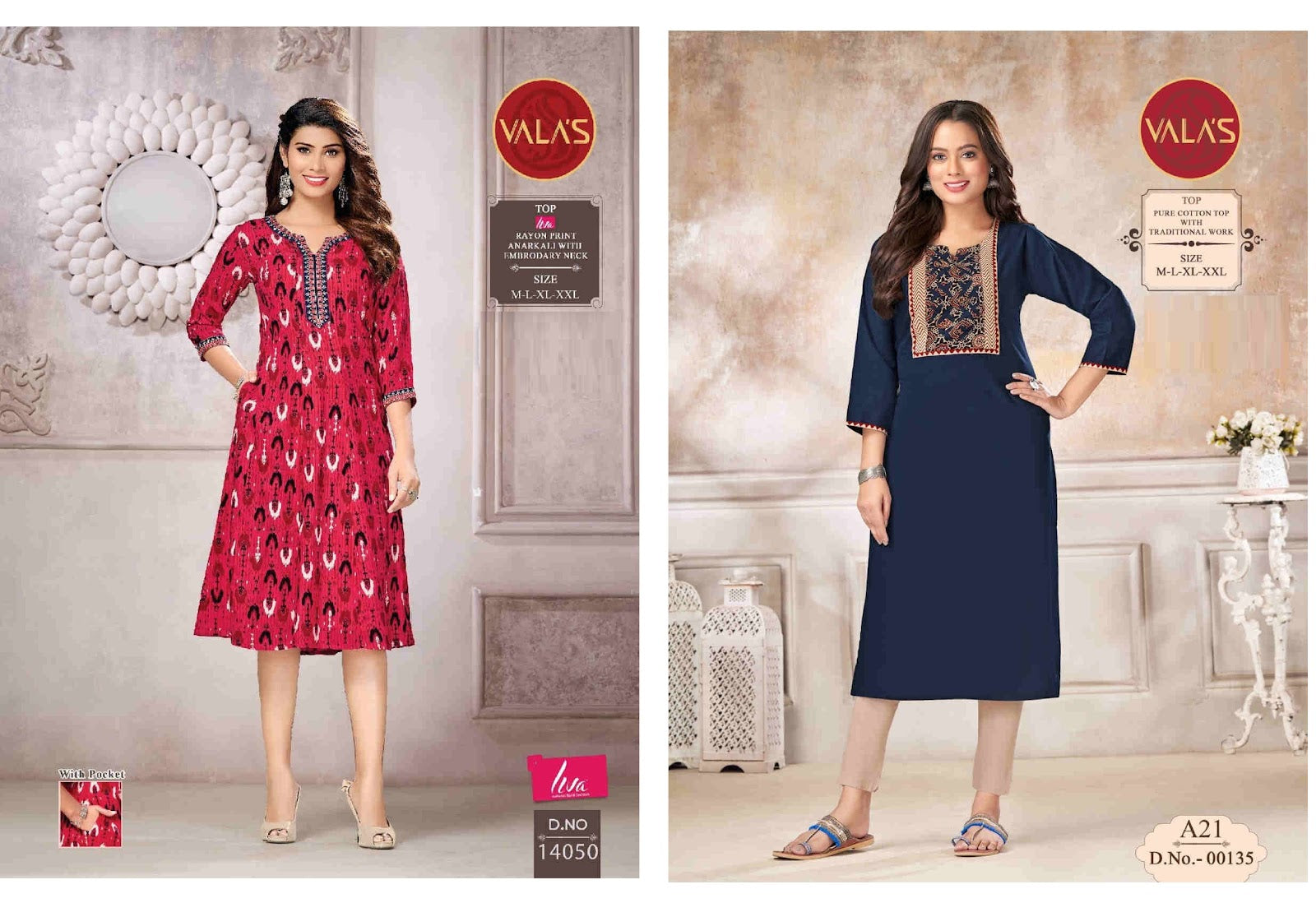 Rayon Print-2206 Valas Anarkali Kurtis Exporter Ahmedabad