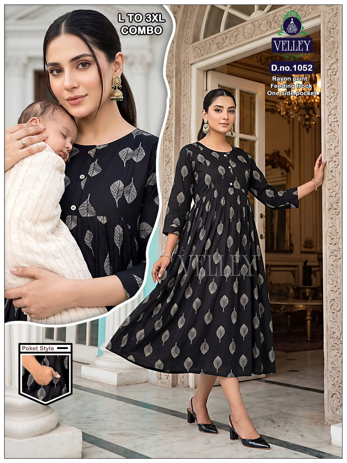 Rayon Print 2909 Velley Feeding Kurtis Exporter