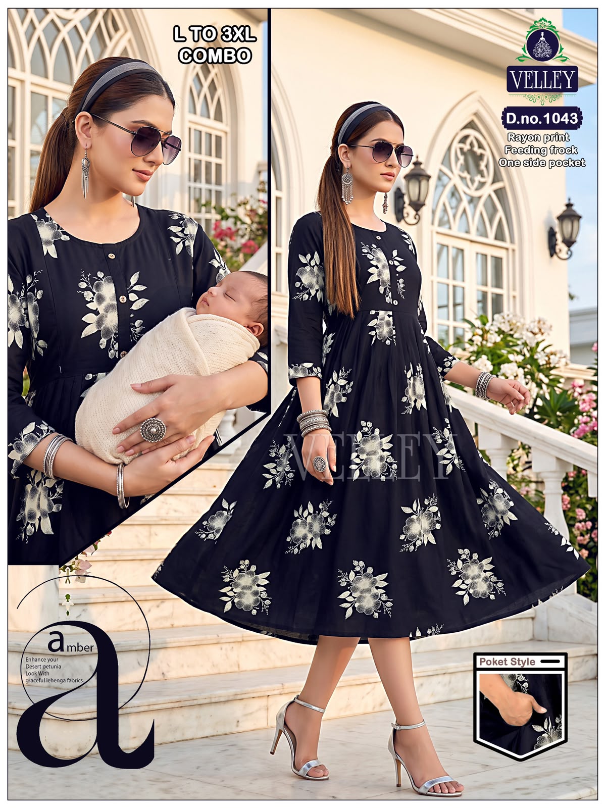 Rayon Print 2909 Velley Feeding Kurtis Exporter